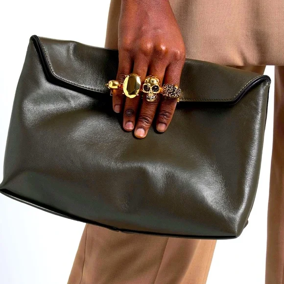 Alexander McQueen | Bags | Alexander Mcqueen Soft Leather Dark